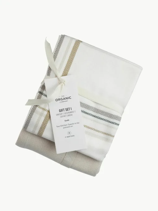 Theedoeken Gift van biokatoen, set van 2
