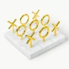 Tic-Tac-Toe spel Gold van marmer