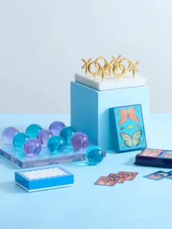 Tic-Tac-Toe spel Gold van marmer
