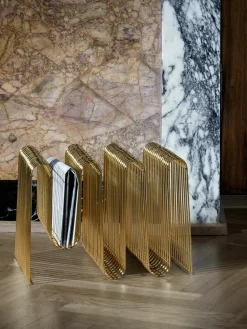Tijdschriftenhouder Curva van metaal