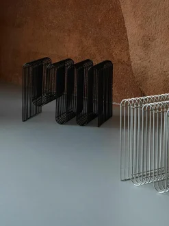 Tijdschriftenhouder Curva van metaal