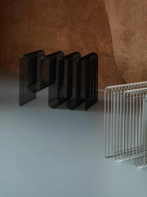 Tijdschriftenhouder Curva van metaal