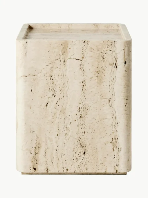 Travertin bijzettafel Pietra