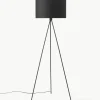 Tripod vloerlamp Cella met stoffen lampenkap
