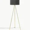 Tripod vloerlamp Cella met stoffen lampenkap