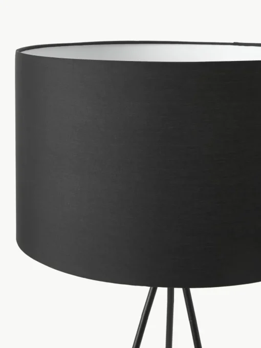 Tripod vloerlamp Cella met stoffen lampenkap