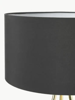 Tripod vloerlamp Cella met stoffen lampenkap