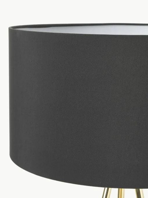 Tripod vloerlamp Cella met stoffen lampenkap