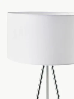 Tripod vloerlamp Cella met stoffen lampenkap