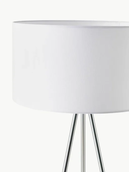 Tripod vloerlamp Cella met stoffen lampenkap