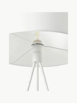 Tripod vloerlamp Cella met stoffen lampenkap