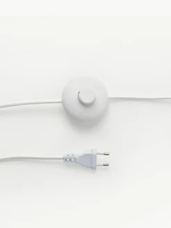 Tripod vloerlamp Cella met stoffen lampenkap