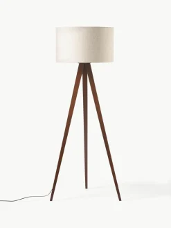 Tripod vloerlamp Jake van massief hout