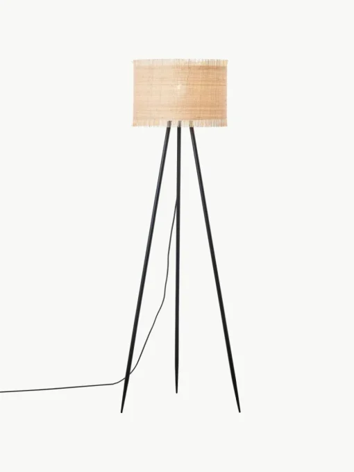 Tripod vloerlamp Raffy van zeegras