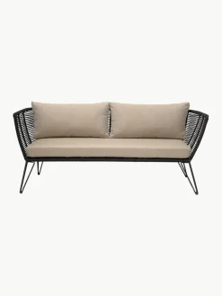 Tuin loungebank Mundo met kunststoffen vlechtwerk (2-zits)