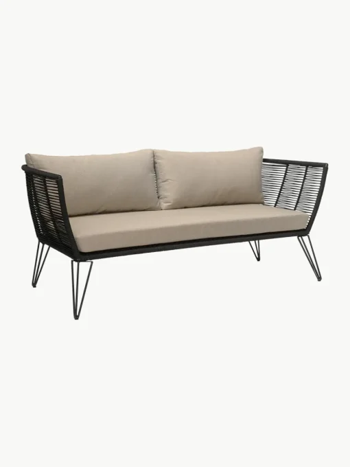 Tuin loungebank Mundo met kunststoffen vlechtwerk (2-zits)