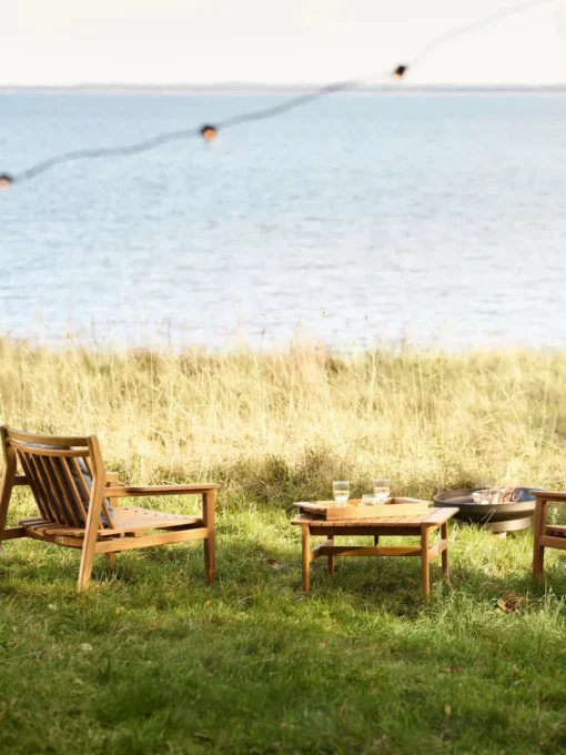 Tuin loungefauteuil Sammen van teakhout