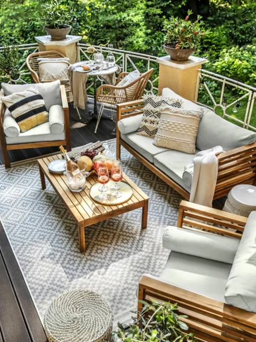 Tuin loungeset Bo, 4-delig