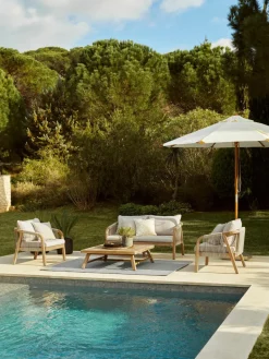 Tuin loungeset Lu van acaciahout, 4-delig