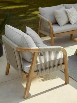 Tuin loungeset Lu van acaciahout, 4-delig