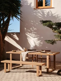 Tuintafel Canadell van teakhout, 180 x 90 cm