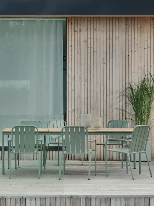 Tuintafel Nox met teakhouten tafelblad