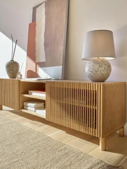 Tv-meubel Beyla van eikenhout