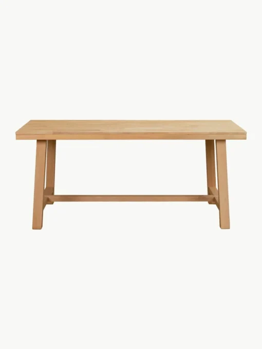 Uitschuifbare eettafel Brooklyn van eikenhout, in verschillende formaten