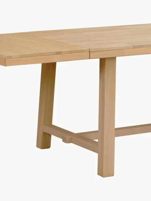 Uitschuifbare eettafel Brooklyn van eikenhout, in verschillende formaten
