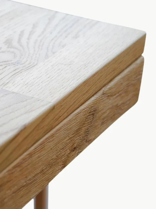 Uitschuifbare eettafel Brooklyn van eikenhout, in verschillende formaten