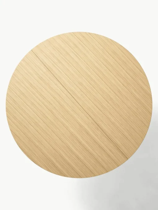 Uitschuifbare eettafel Filo met groefstructuur, 120 - 160 x 75 cm