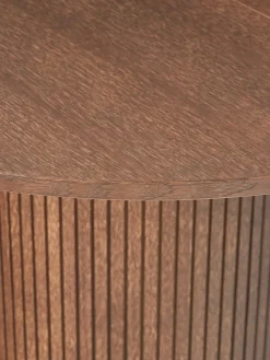 Uitschuifbare eettafel Filo met groefstructuur, 120 - 160 x 75 cm