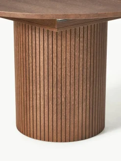 Uitschuifbare eettafel Filo met groefstructuur, 120 - 160 x 75 cm