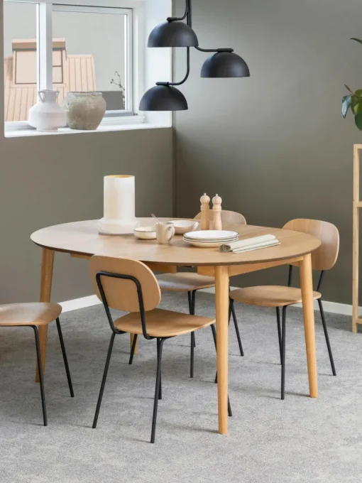 Uitschuifbare eettafel Montreux, Ø 115 - Ø 155 cm