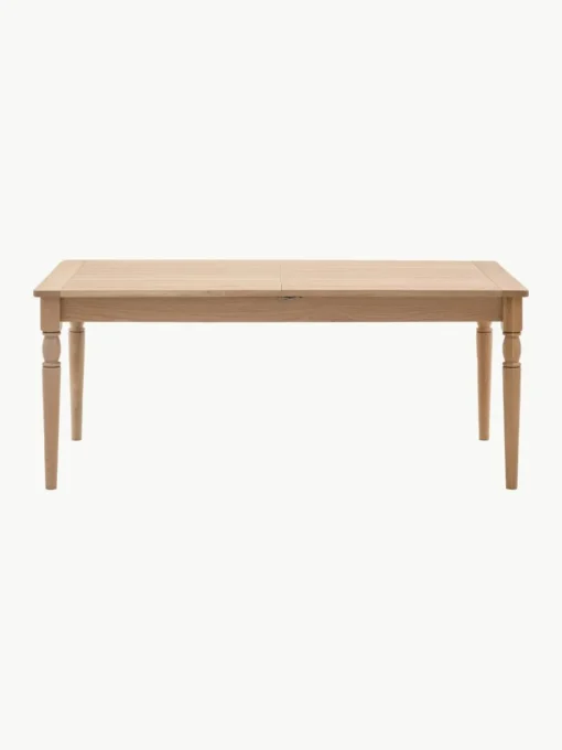 Uitschuifbare houten eettafel Eton, handgemaakt, 180 - 230 x 95 cm