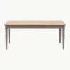 Uitschuifbare houten eettafel Eton, handgemaakt, 180 - 230 x 95 cm