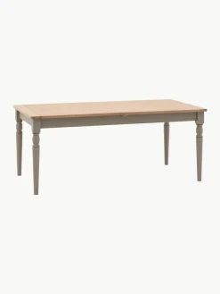 Uitschuifbare houten eettafel Eton, handgemaakt, 180 - 230 x 95 cm