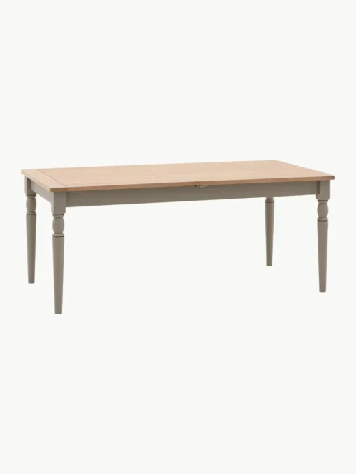 Uitschuifbare houten eettafel Eton, handgemaakt, 180 - 230 x 95 cm