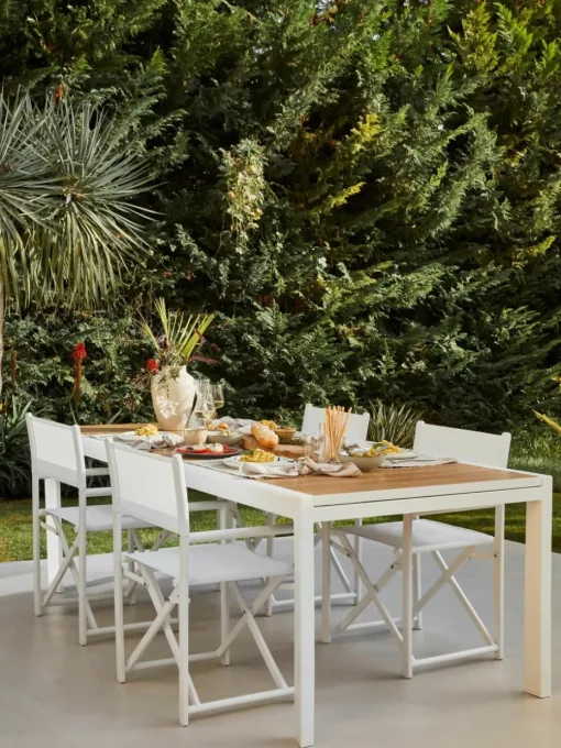 Uitschuifbare tuintafel Elias, 140 - 200 x 90 cm