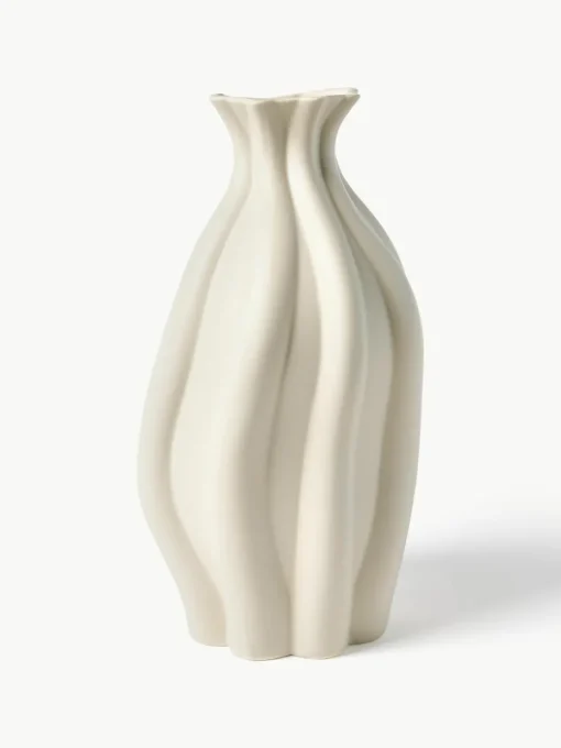 Vaas Blom van keramiek, H 33 cm
