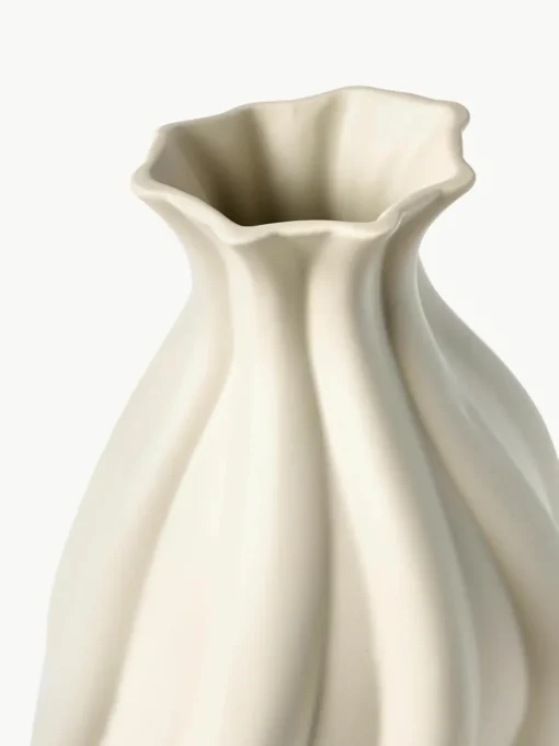 Vaas Blom van keramiek, H 33 cm