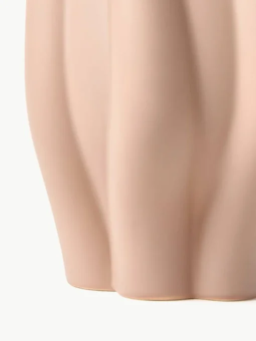 Vaas Blom van keramiek, H 33 cm