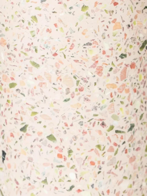 Vaas Fajen van terrazzo, H 25 cm