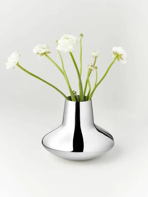 Vaas Henning Koppel van edelstaal, H 22 cm