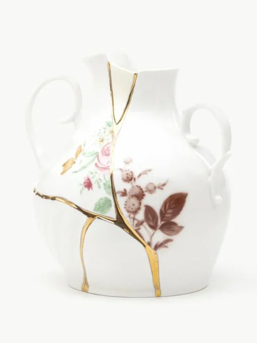 Vaas Kintsugi van beenderporselein, H 19 cm