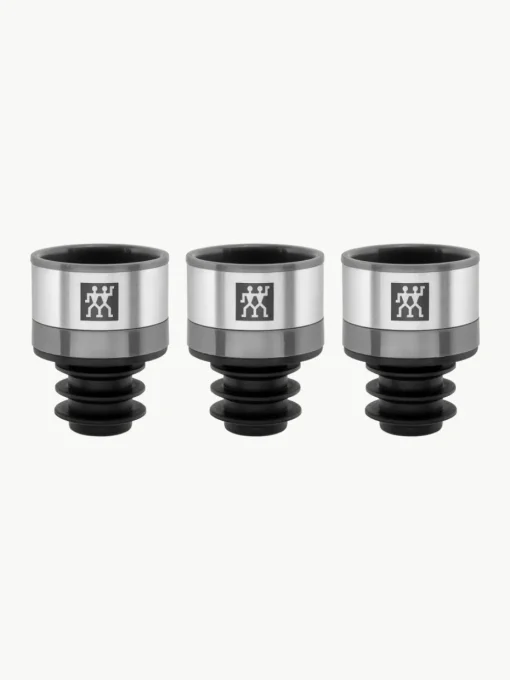 Vacuüm wijnstopper Fresh & Save van edelstaal, 3 stuks