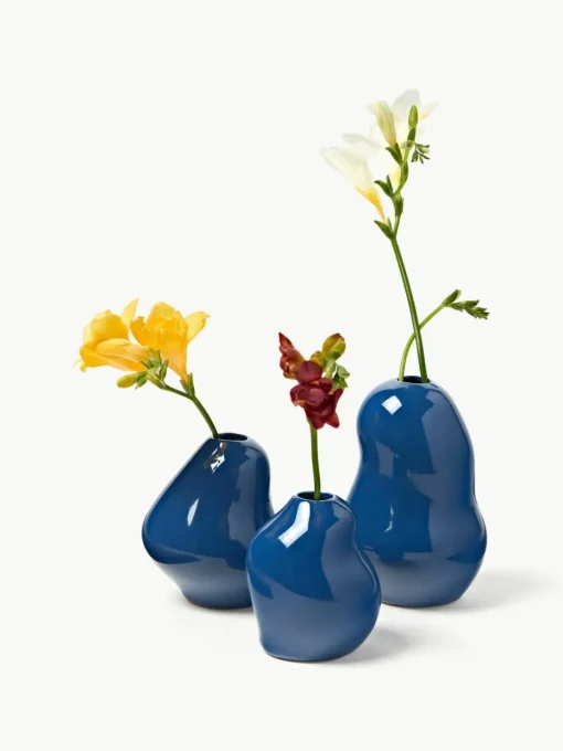 Vazen Madhuri van keramiek, set van 3
