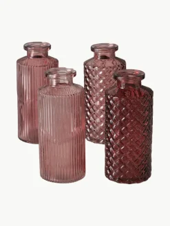 Vazen Tonja van glas, set van 4