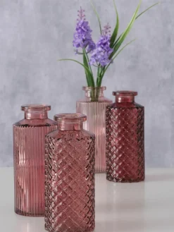 Vazen Tonja van glas, set van 4