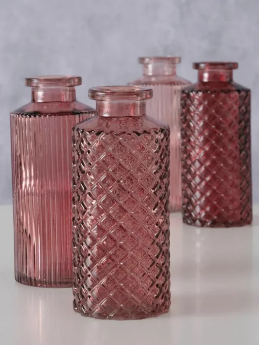 Vazen Tonja van glas, set van 4